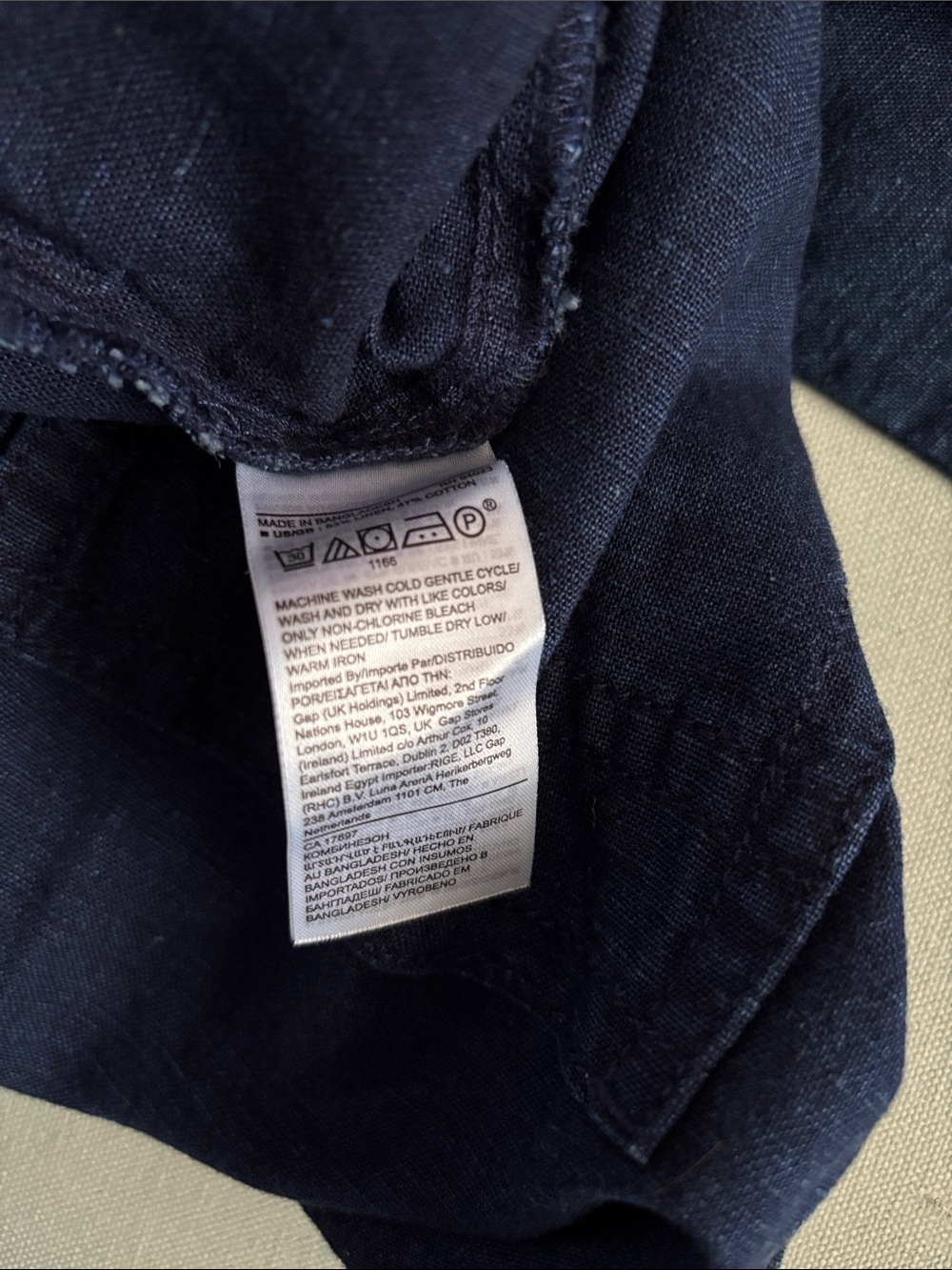 Banana Republic Sleeveless Utility Jumpsuit Linen Cotton Indigo Blue - Picture 12 of 12
